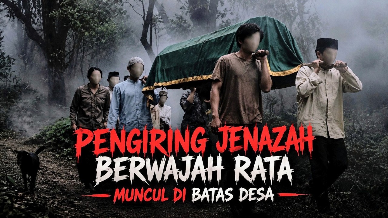 PENGIRING JENAZAH BERWAJAH RATA MUNCUL DI BATAS DESA - CERITA HOROR - KISAH HOROR MISTIS cover art