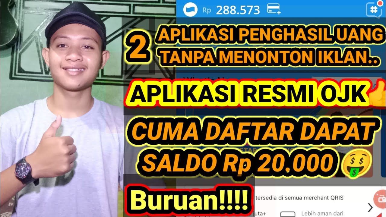 Legit ! 2 Aplikasi Penghasil Uang Terbaru 2021 Tanpa Menonton Iklan Dan Terbukti Membayar cover art