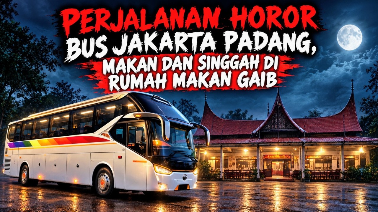 PERJALANAN HOROR BUS JAKARTA PADANG - MAKAN DAN SINGGAH DI RUMAH MAKAN GHAIB - CERITA HOROR MISTIS cover art