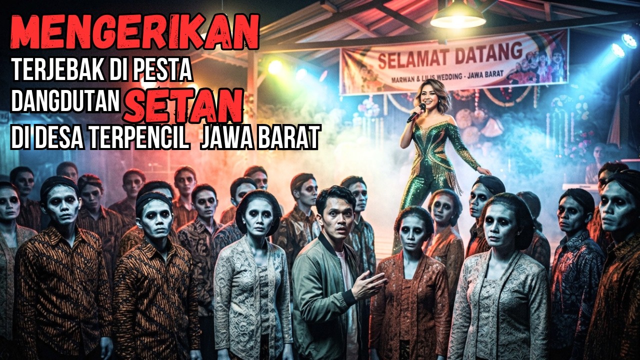 MENGERIKAN!! TERJEBAK DI PESTA DANGDUTAN SETAN DI DESA TERPENCIL JAWA BARAT - CERITA HOROR MISTIS cover art
