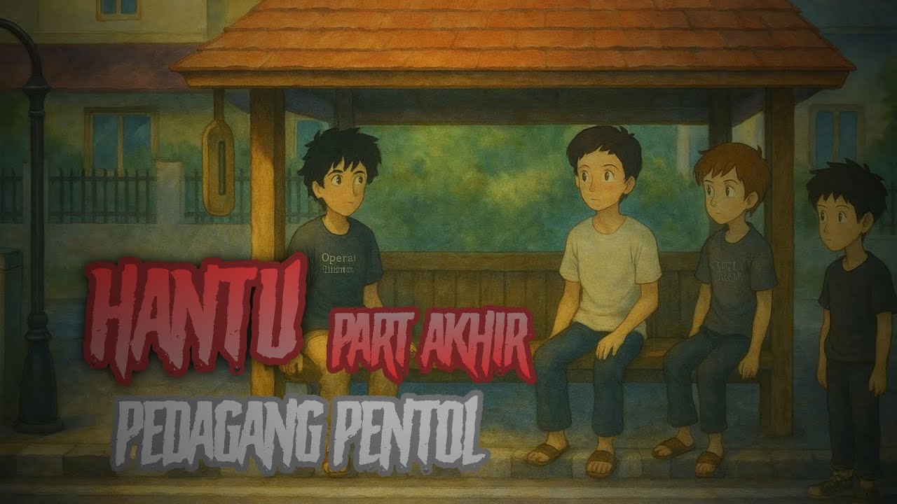 HANTU PEDAGANG PENTOL PART AKHIR | ANIMASI HOROR cover art