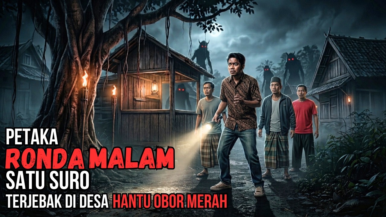 PETAKA RONDA MALAM SATU SURO!! TERJEBAK DI DESA HANTU OBOR MERAH - CERITA HOROR - KISAH MISTIS cover art