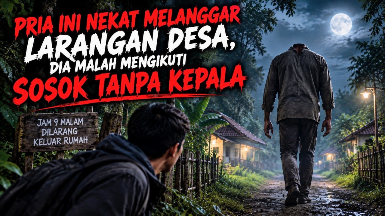 PRIA INI NEKAT MELANGGAR LARANGAN DESA - DIA MALAH MENGIKUTI SOSOK TANPA KEPALA - CERITA HOROR cover art