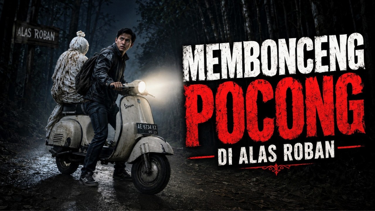 MEMBONCENG POCONG DI ALAS ROBAN - CERITA HOROR - KISAH HOROR cover art