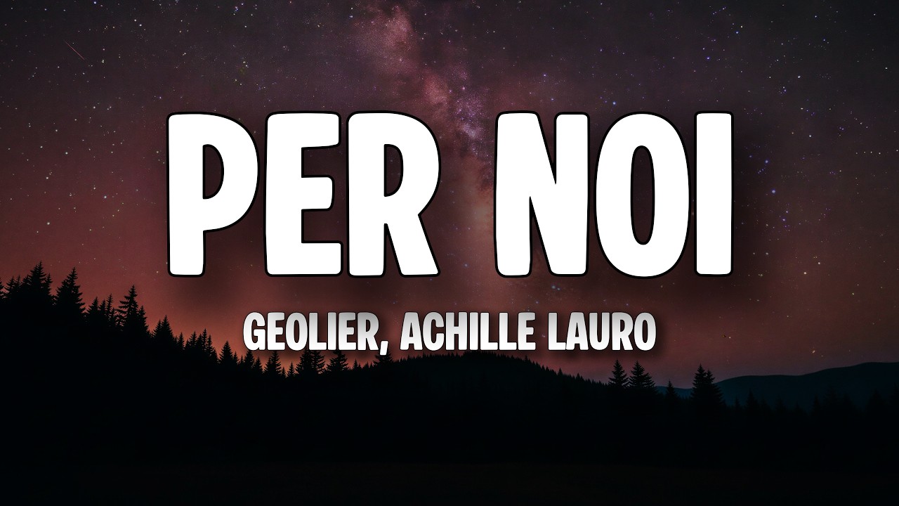 Geolier - PER NOI (Testo / Lyrics) feat. Achille Lauro cover art