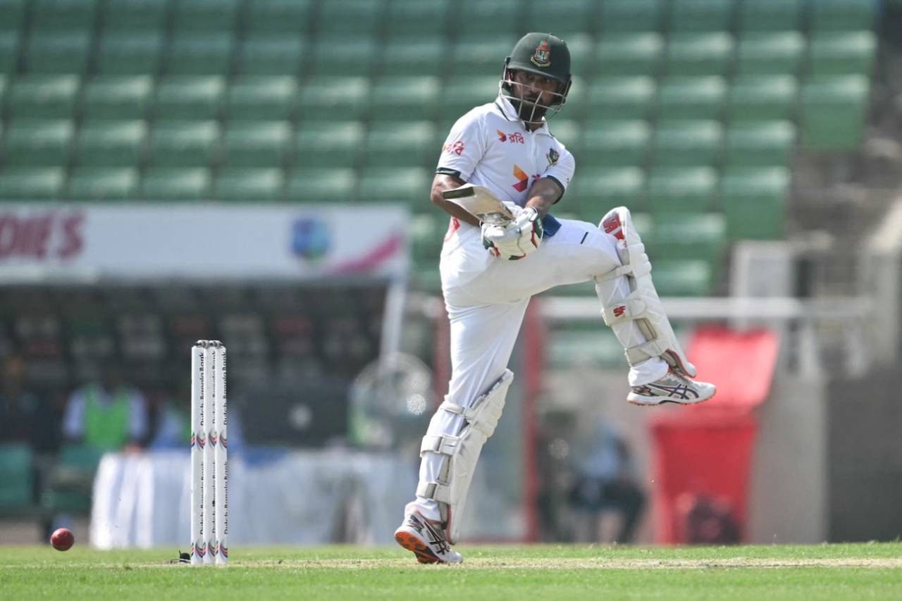 Shadman firm but Bangladesh lose two in opening session
