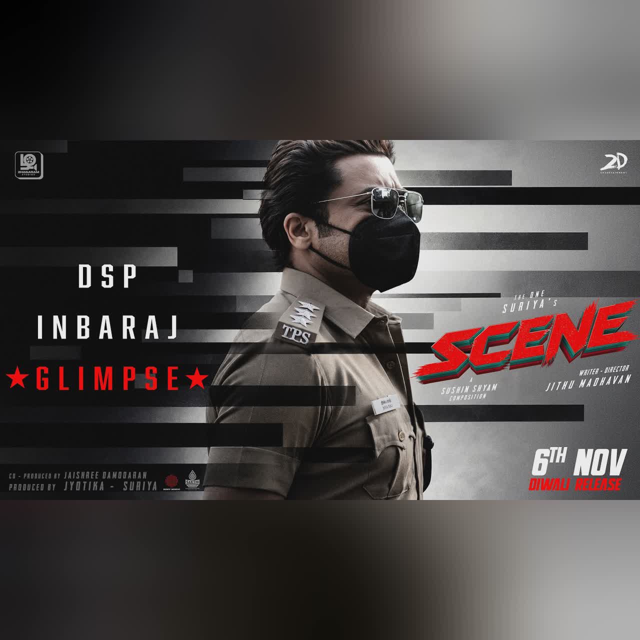 Glimpse of DSP Inbaraj (Respectaa) - From Scene | Suriya | Nazriya Nazim |Sushin Shyam|JithuMadhavan cover art